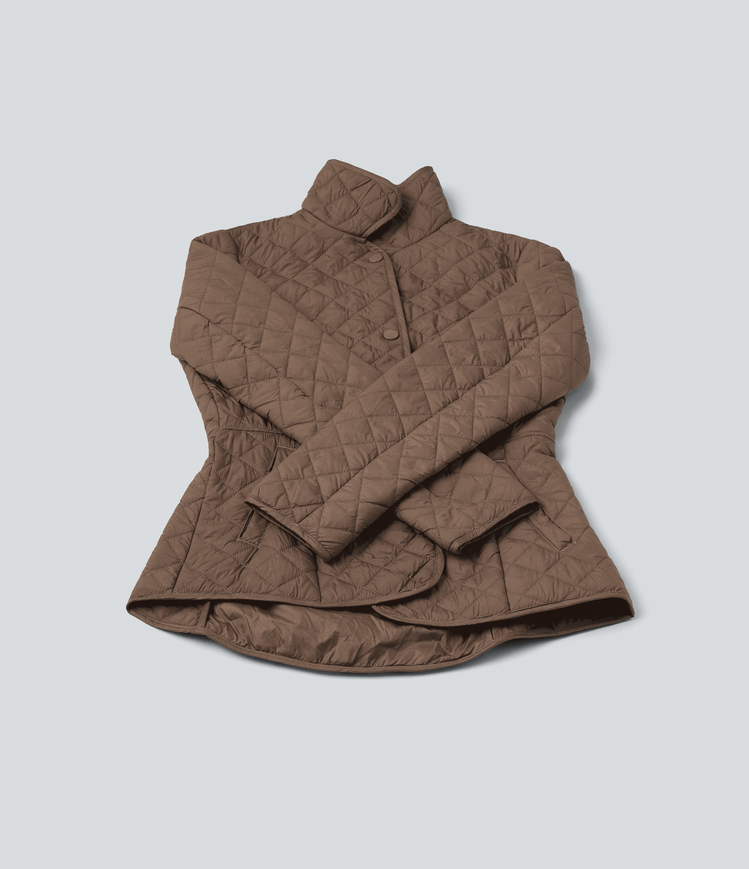 Water Repellent Long Sleeve Packable Casual Quilted Synthetic Down Jacket with Pockets