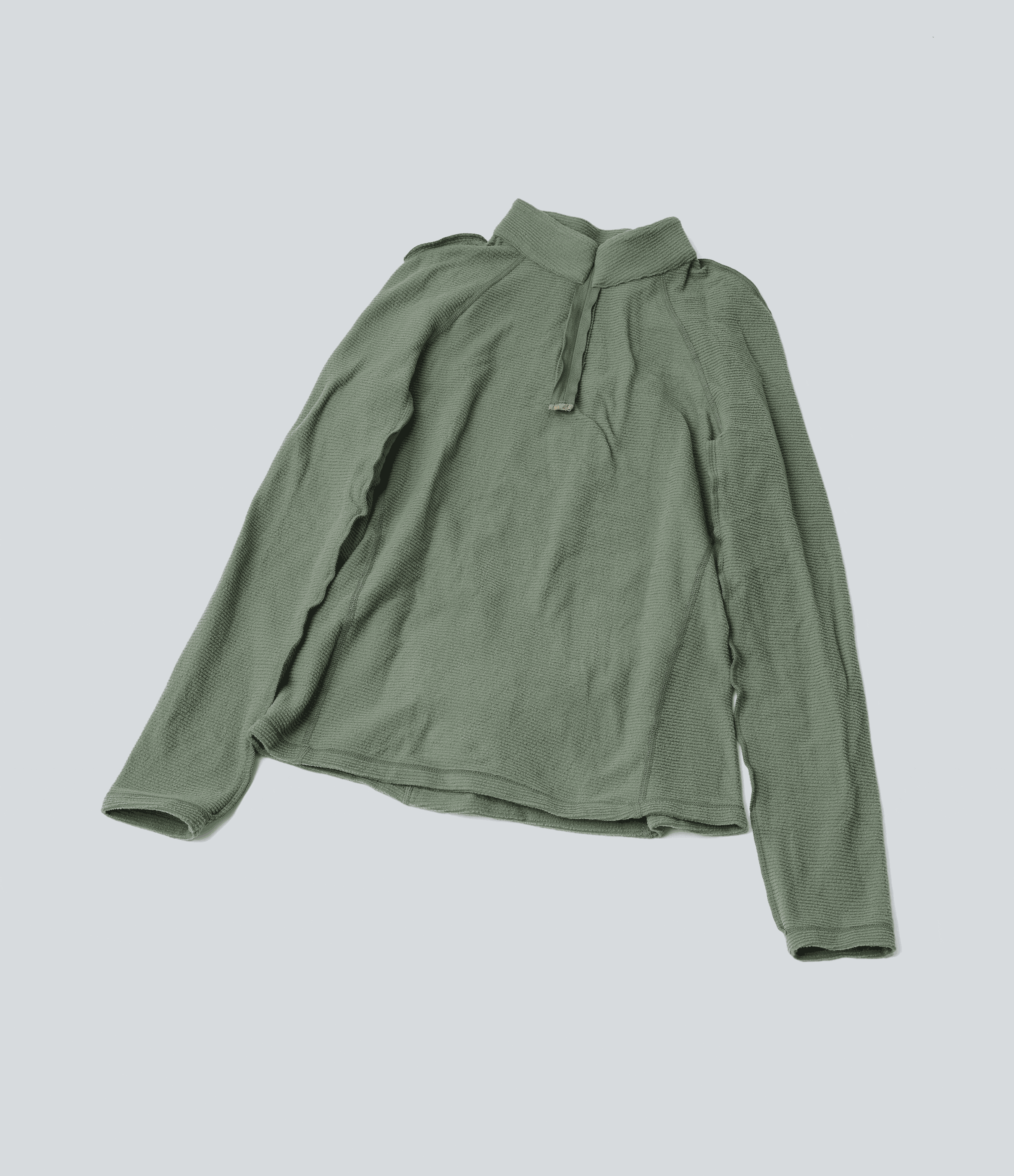 Haut de sport polaire demi-zip pliable à manches longues avec poche