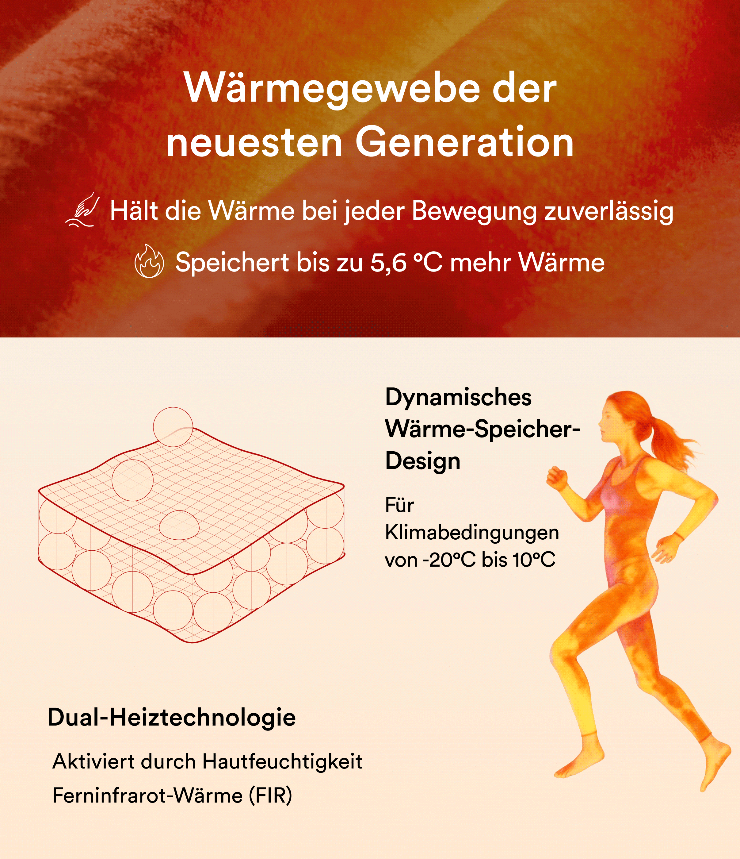 Halara HeatCore - Lässiges T-Shirt mit Rundhalsausschnitt und kurzen Ärmeln - wärmend