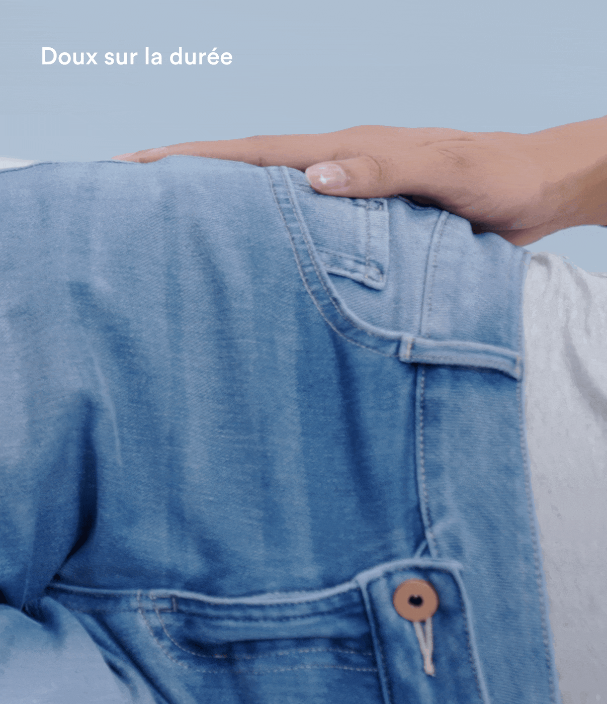 Jean bootcut délavé Halara Flex™ taille basse avec bouton, fermeture éclair et poches multiples