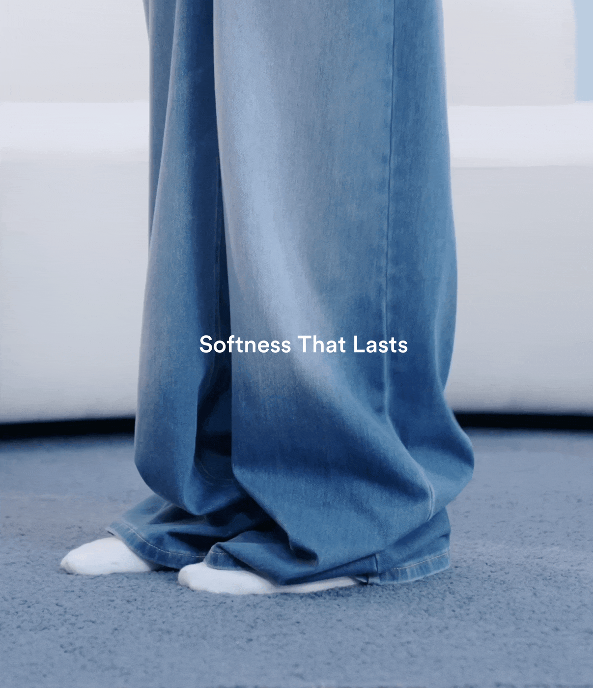 Halara Flex™ Mid Rise Draped Lyocell Washed Casual Baggy Wide Leg Jeans with Pockets