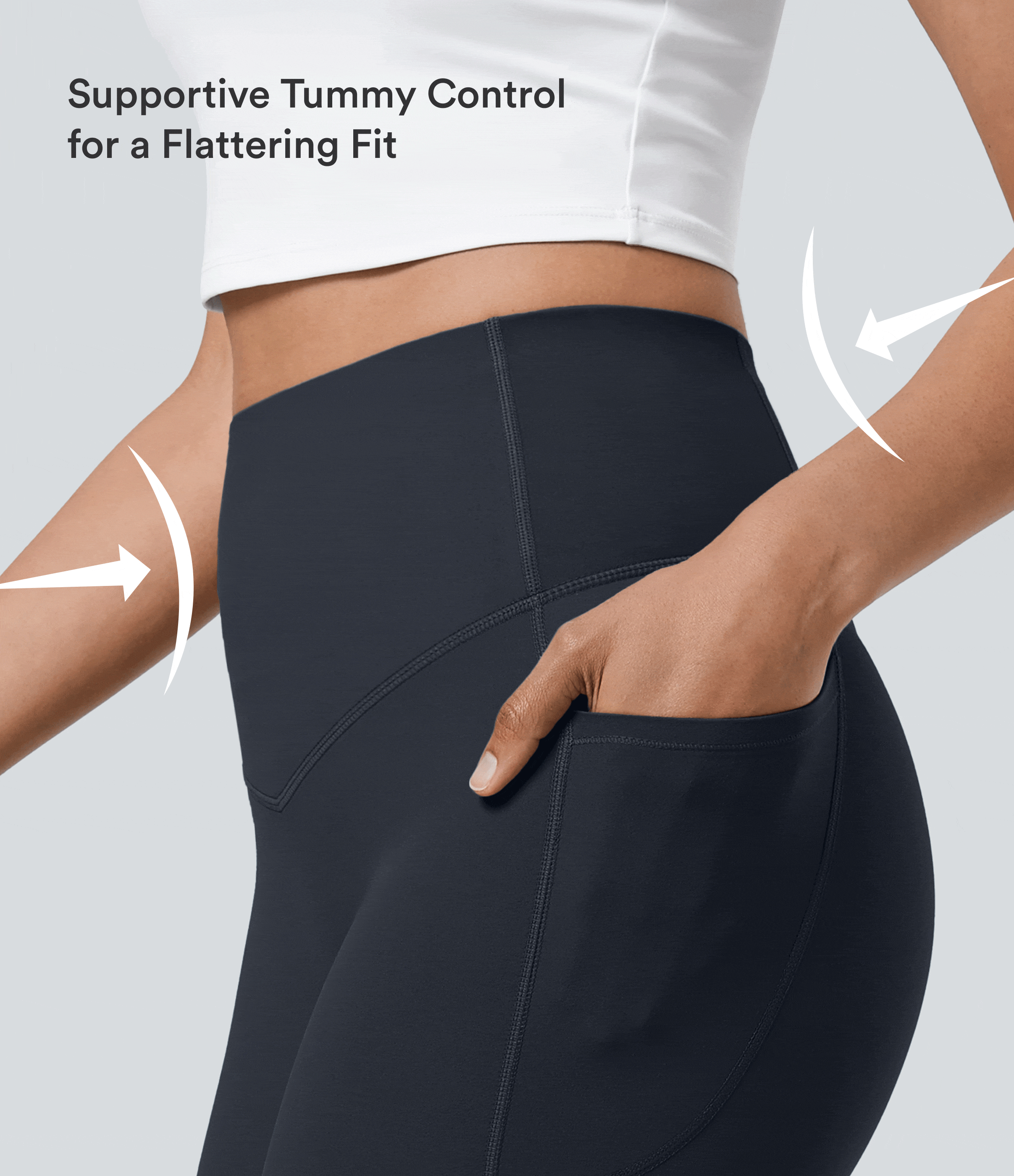 Halara UltraSculpt™ High Waisted Tummy Control Pocket Shaping Training Biker Shorts 7''