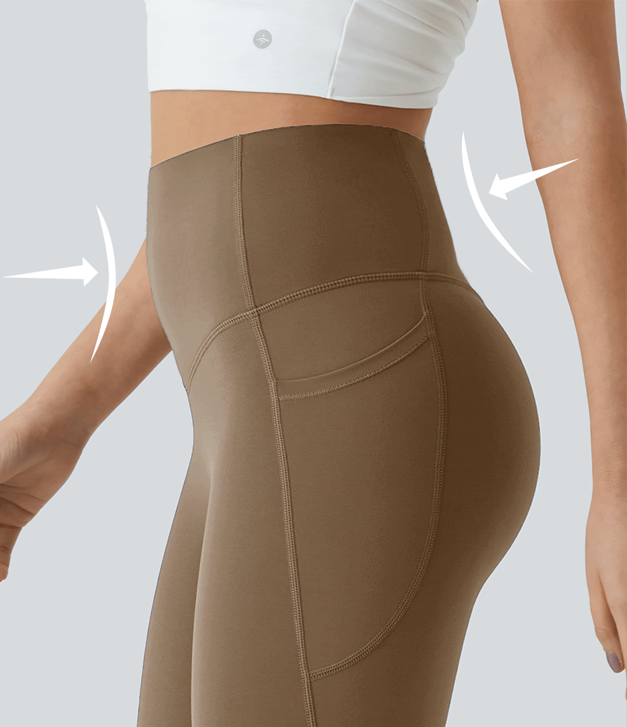 Halara UltraSculpt™ - Formende Bootcut-Yoga-Leggings mit hohem Bund, Seitentaschen und Bauchkontrolle