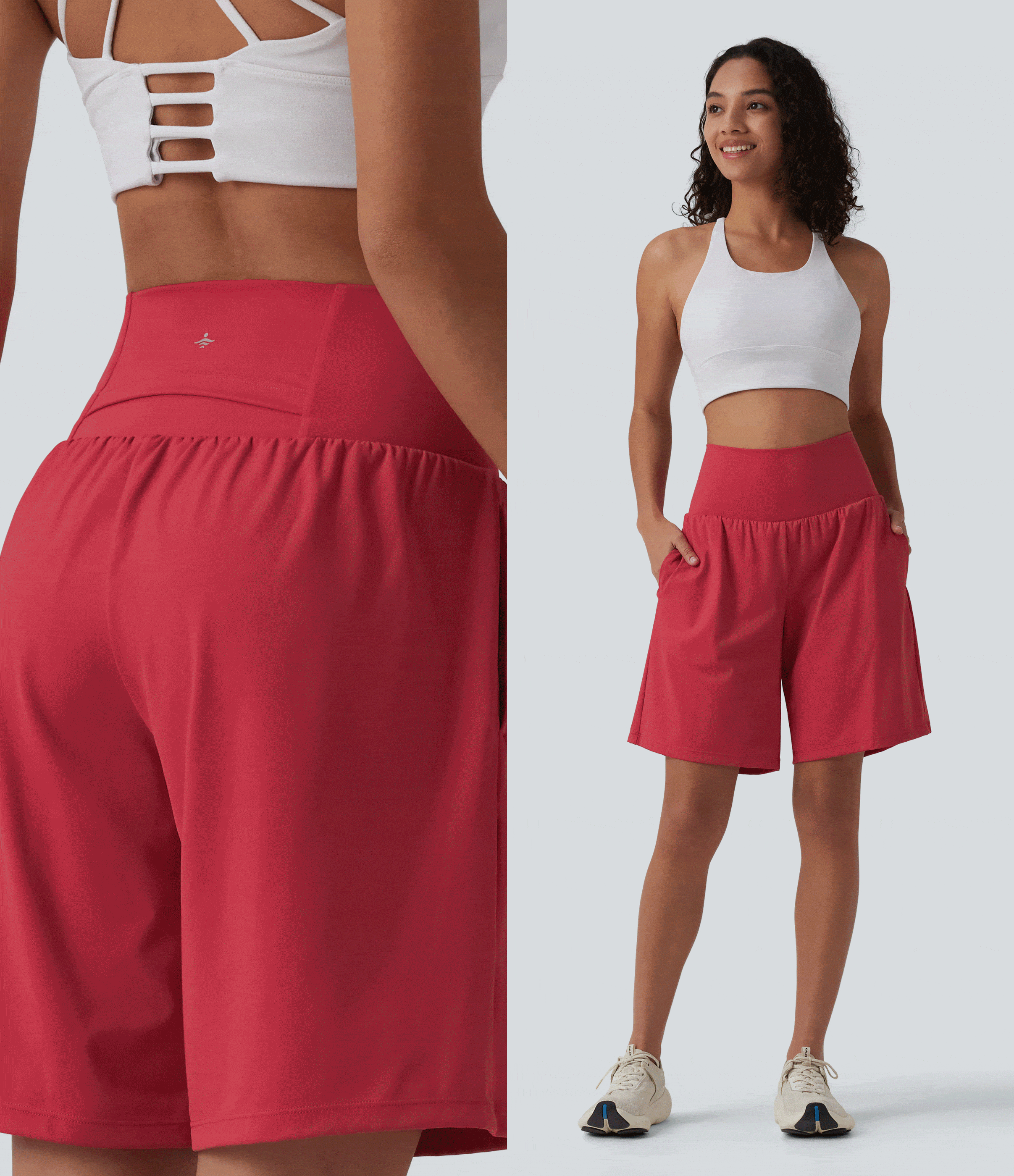 Softlyzero™ Airy - 2-in-1 Yoga-Shorts mit superhohem Bund, mehreren Taschen und Cool-Touch - 22,9 cm Softlyzero™ Airy - 2-in-1 Yoga-Shorts mit superhohem Bund, mehreren Taschen und Cool-Touch - 22,9 cm