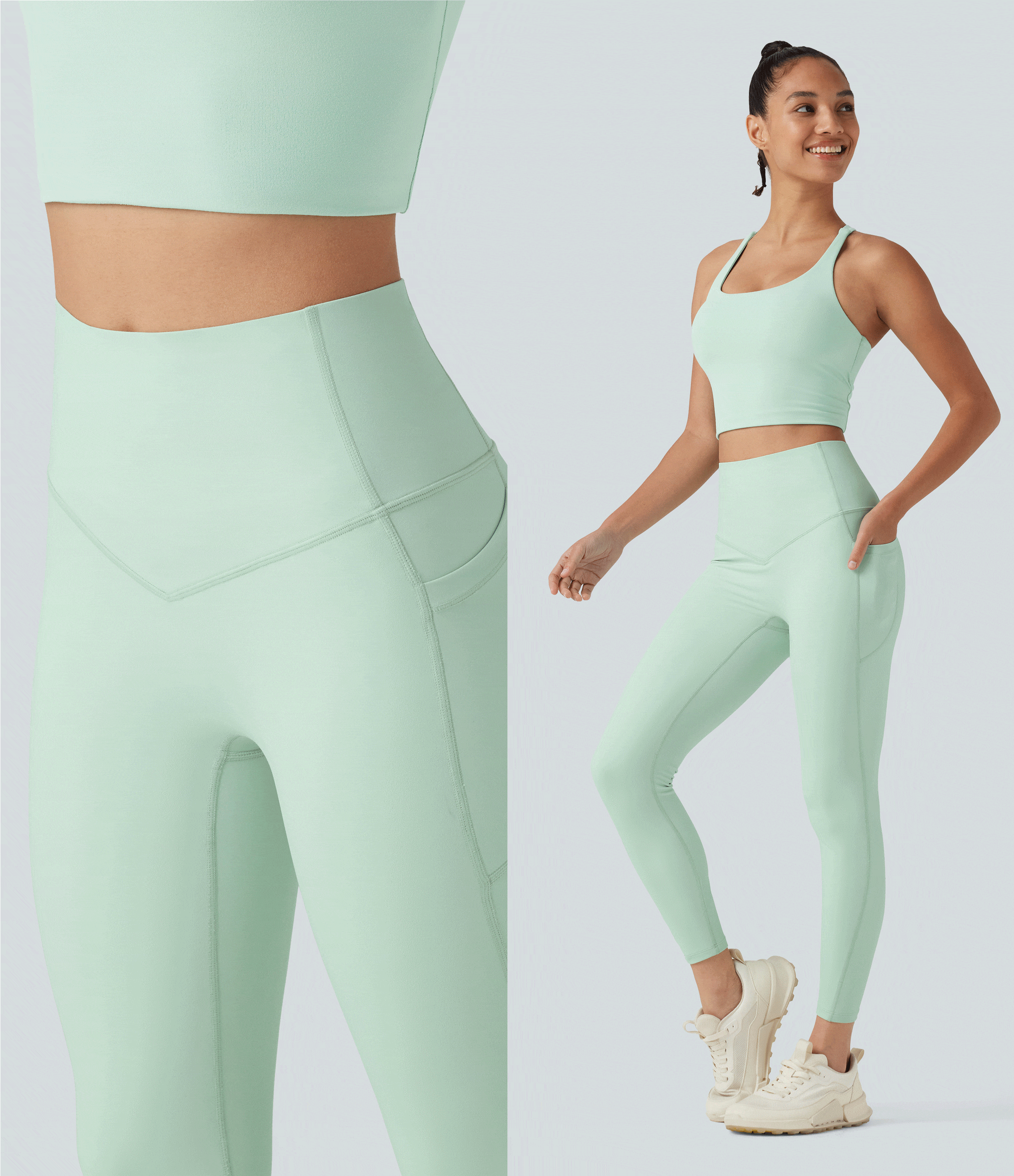 Halara UltraSculpt™ High Waisted Tummy Control Shaping Workout Leggings with Pockets
