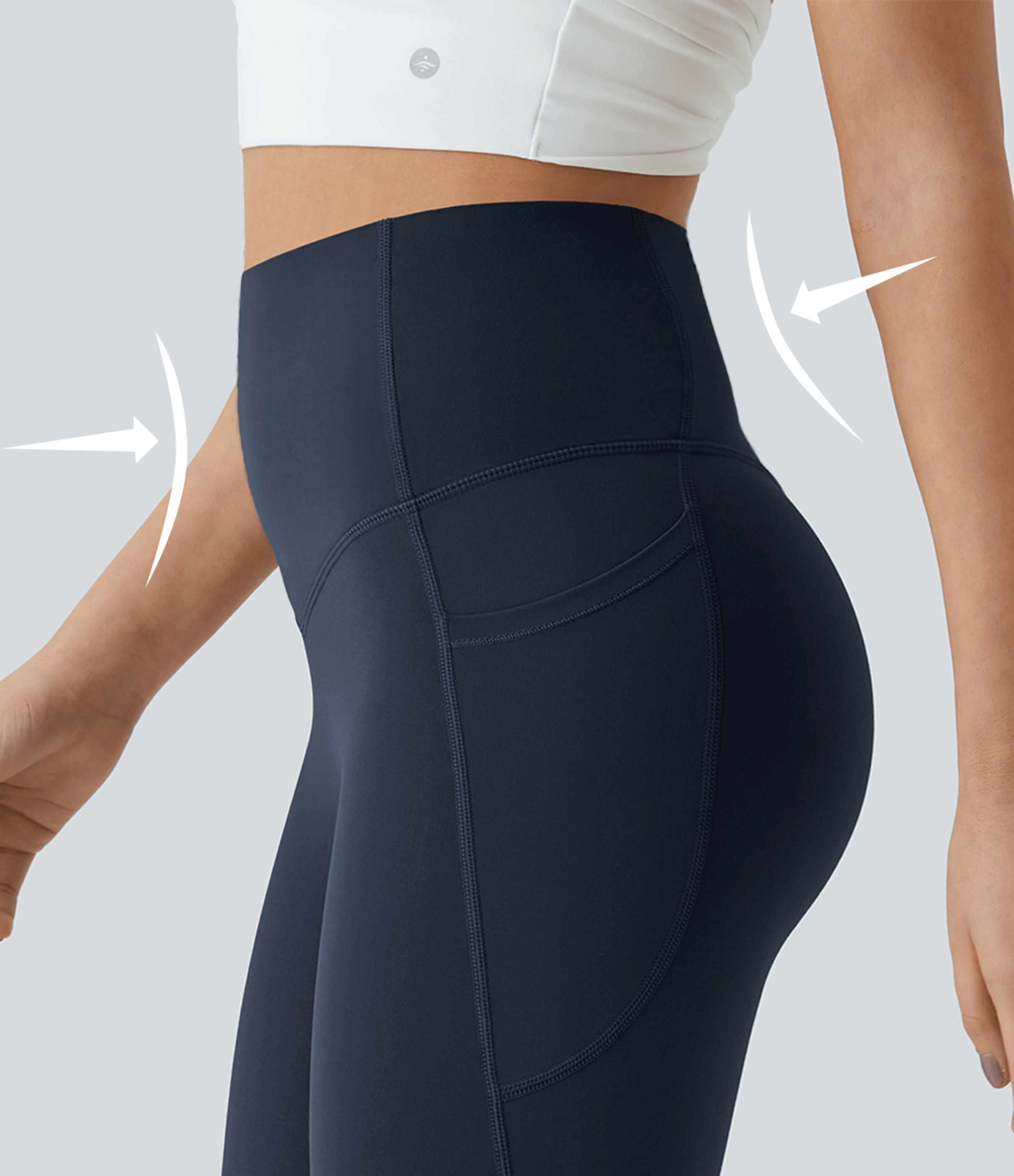 Halara UltraSculpt™ leggings de yoga taille haute, gainants avec contrôle du ventre, coupe bootcut, à poches